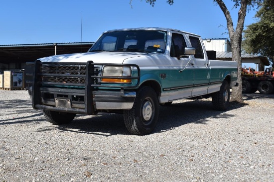 1997 FORD F350 XLT POWERSTROKE PICKUP (VIN # 1FTJW35F2VEA08807) (SHOWING APPX 316,089 MILES, UP TO B