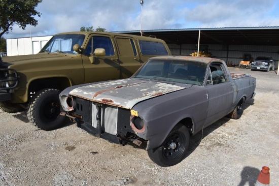 1966 FORD RANCHERO CAR (VIN # 6K27C192314) (NO KEY) (TITLE ON HAND AND WILL BE MAILED CERTIFIED WITH