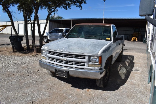 1994 CHEVROLET 3500 PICKUP (1GCGC34K6RE236641) (SHOWING APPX 88,063 MILES, UP TO BUYER TO DO THEIR D