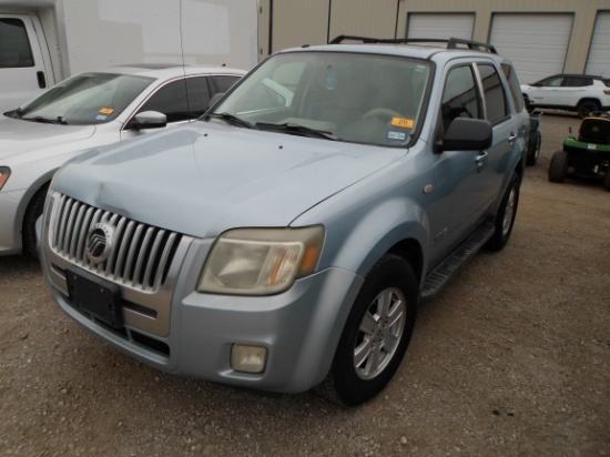 2008 MERCURY MARINER (VIN # 4M2CU81148KJ04993) (SHOWING APPX 206,234 MILES, UP TO BUYER TO DO THEIR