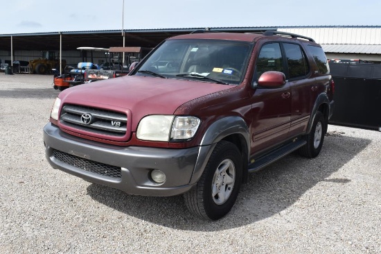 2004 TOYOTA SEQUOIA SUV (VIN # 5TDZT34A94S231906) (SHOWING APPX 250,898 MILES, UP TO BUYER TO DO THE