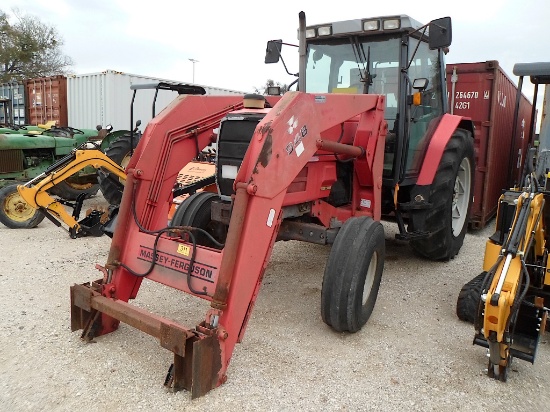 MF 6170 TRACTOR W/ MF948 LOADER (SERIAL # E156038) (SHOWING APPX 2,350 HOURS, UP TO BUYER TO DO THEI