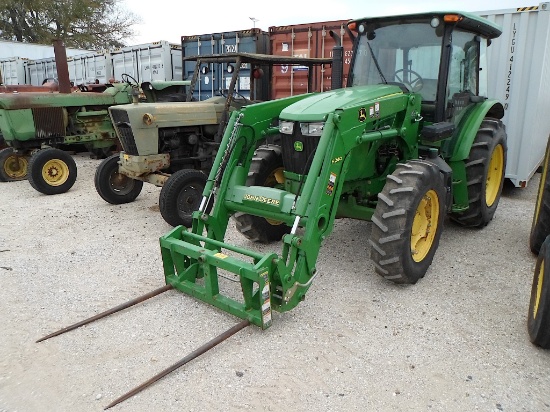 JD 5100E TRACTOR W/ JD H240 LOADER (SERIAL # 1LV5100ETGG400369) (SHOWING APPX 2,854 HOURS, UP TO BUY