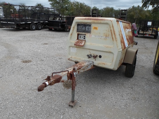 INGERSOLL-RAND 185 AIR COMPRESSOR (SERIAL # 122278U81957) (SHOWING APPX 429 HOURS, UP TO BUYER TO DO