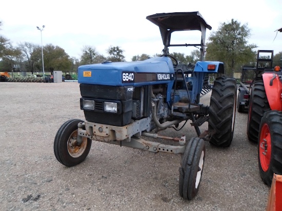 NH 6640 TRACTOR (SERIAL # 055350B) (SHOWING APPPX 6,333 HOURS, UP TO BUYER TO DO THEIR DUE DILIGENCE