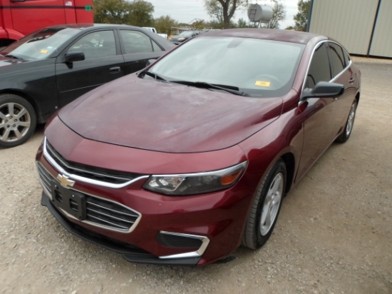 2016 CHEVROLET MALIBU LS CAR (VIN # 1G1ZB5ST1GF188999) (SHOWING APPX 125,015 MILES, UP TO BUYER TO D