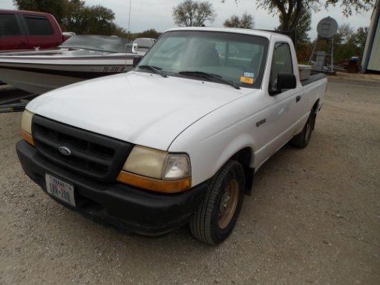 1998 FORD RANGER PICKUP (VIN # 1FTYR10C6WPB45844) (SHOWING APPX 168,101 MILES,  UP TO BUYER TO DO TH