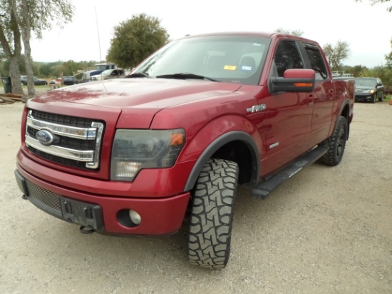 2013 FORD F150 4X4 PICKUP (VIN # 1FTFW1ET4DKD64336) (SHOWING APPX 277,498 MILES, UP TO BUYER TO DO T