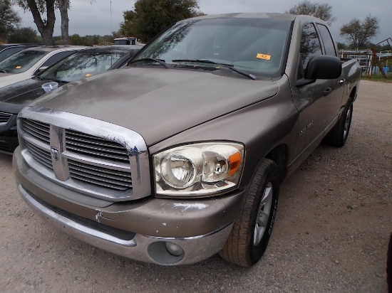 2006 DODGE RAM 1500 (VIN # 1D7HA18N66J110596) (SHOWING APPX 186,905 MILES, UP TO BUYER TO DO THEIR D