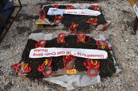 8 - 5/16" X 7' CHAIN SLINGS