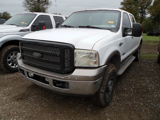 2007 FORD F250 POWERSTROKE PICKUP (VIN # 1FTSW21P87EA07063) (SHOWING APPX 263,759 MILES, UP TO BUYER