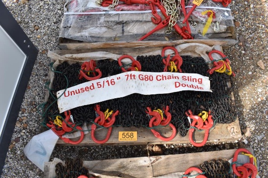 8 - 5/16" X 7' CHAIN SLINGS