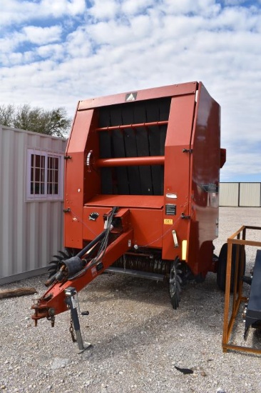 HESSTON AGCO 5146 ROUND BALER W/ MONITOR