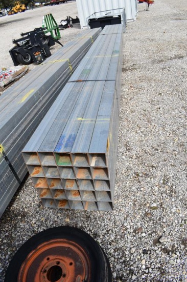 25 - 4" X 4" X 20' SQUARE TUBING