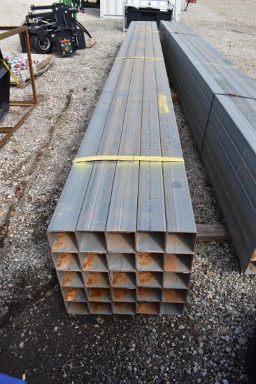 25 - 4" X 4" X 20' SQUARE TUBING