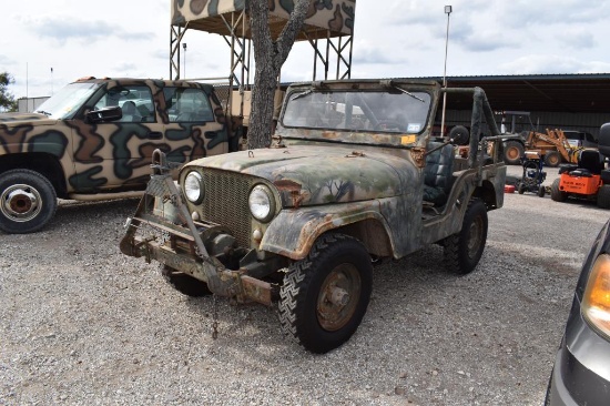 1967 CJ 5 JEEP W/ PTO WINCH (VIN # 8305C199553) (SHOWING APPX 29,999 MILES, UP TO BUYER TO DO THEIR