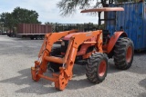KUBOTA M7040 TRACTOR W/ KUBOTA LA1153 LOADER (SERIAL # 58497) (SHOWING APPX 2,225 HOURS, UP TO BUYER