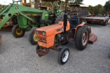 KUBOTA L175 TRACTOR W/ 4' SHREDDER (SERIAL # 72-LL1) (SHOWING APPX 1,302 HOURS, UP TO BUYER TO DO TH