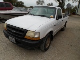 1998 FORD RANGER PICKUP (VIN # 1FTYR10C6WPB45844) (SHOWING APPX 168,101 MILES,  UP TO BUYER TO DO TH