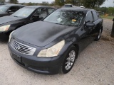 2008 INFINITI G35 CAR (VIN # JNKBV61E18M203814) (SHOWING APPX 201,000 MILES, UP TO BUYER TO DO THEIR