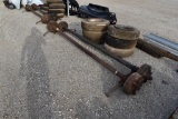2 - TRAILER HOUSE AXLES W/ TIRES AND RIMS