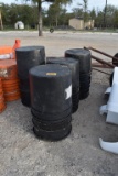BLACK PLASTIC TUBS