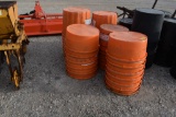ORANGE PLASTIC TUBS