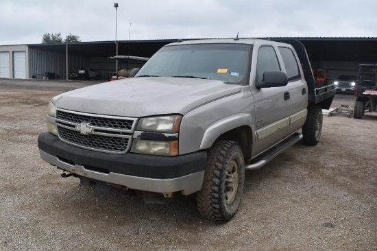 2005 CHEVROLET 2500HD PICKUP DURAMAX DIESEL (VIN # 1GCHK23205F854691) (SHOWING APPX 300,407 MILES, U