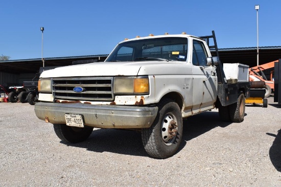 1990 FORD F350 PICKUP (VIN # 1FDJF37M2LKA85635) (SHOWING APPX 48,534 MILES, UP TO THE BUYER TO DO TH