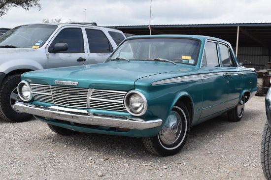 1965 PLYMOUTH VALAINT CAR (VIN # 1357191072) (BEEN RESTORED, 109 MILES ON NEW ENGINE AND 59,494 MILE