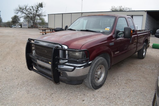 2004 FORD F250 POWERSTROKE PICKUP (VIN # 1FTNX20P04EE05679) (SHOWING APPX 256,610 MILES, UP TO THE B