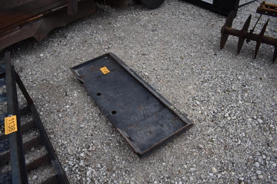 SKID STEER FORK PLATE