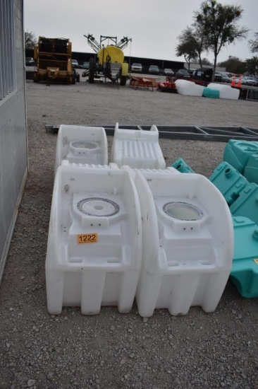 4 - 100 GALLON POLY TANKS