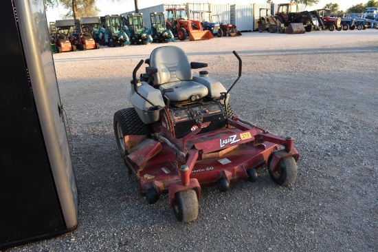 EX MARK LAZER Z ZERO TURN MOWER (SERIAL # 399978) (SHOWING APPX 919 HOURS, UP TO THE BUYER TO DO THE