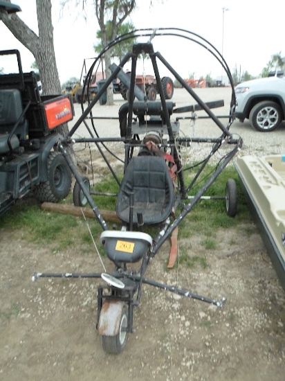 POWER PARACHUTE W/ 440 ROTAX MOTOR (NOT RUNNING) (PARACHUTE IN THE OFFICE)