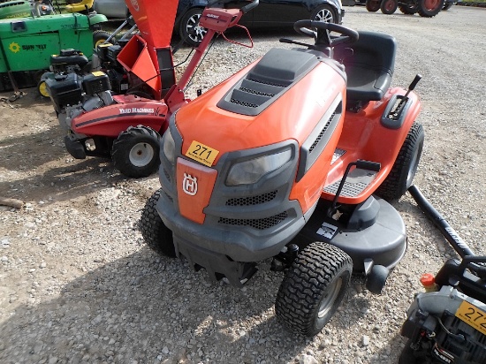 HUSQVARNA RIDING MOWER (SERIAL # 101713A005843) (SHOWING APPX 531 HOURS, UP TO THE BUYER TO DO THEIR