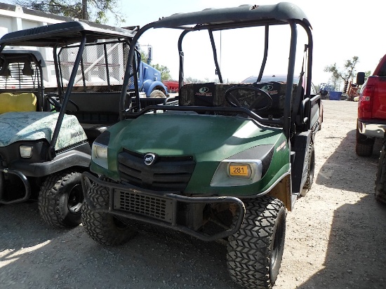 KIOTI 4X4 SIDE BY SIDE (SERIAL # 19010337) (SHOWING APPX 2,298 HOURS, UP TO THE BUYER TO DO THEIR DU