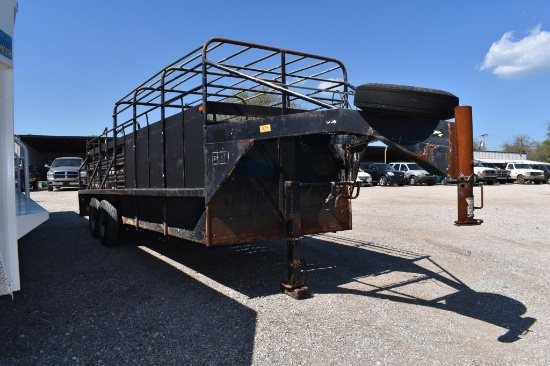 1990 S & H 20' CATTLE TRAILER (VIN # 140BJGC29LA313725) (TITLE ON HAND AND WILL BE MAILED CERTIFIED