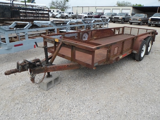 1997 5' X 16' LOWBOY TRAILER (VIN # 4R7FS1620VT014766) (TITLE ON HAND AND WILL BE MAILED CERTIFIED W