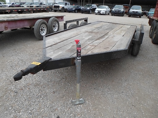70"  X 12' 2 AXLE HOMEMADE TRAILER (PLATE # GDXW98) (REGISTRATION PAPER ON HAND AND WILL BE MAILED C