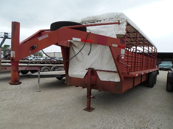 1997 24' LIVESTOCK GOOSENECK TRAILER (VIN # 16GS36F27VB050283) (MSO ON HAND AND WILL BE MAILED CERTI