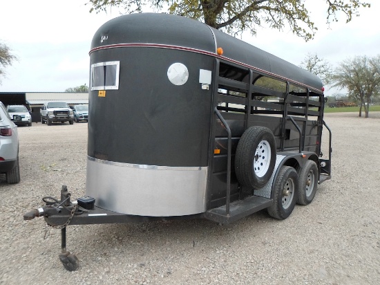 2010 5' X 14' WW CATTLE TRAILER (VIN # 11WES142XAW304843) (TITLE ON HAND AND WILL BE MAILED CERTIFIE