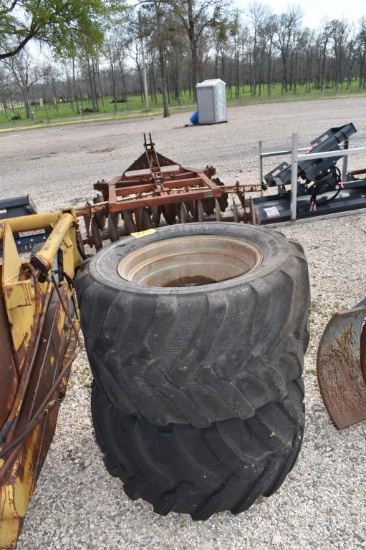 2 - 500 X 45-20 TIRES AND WHEELS