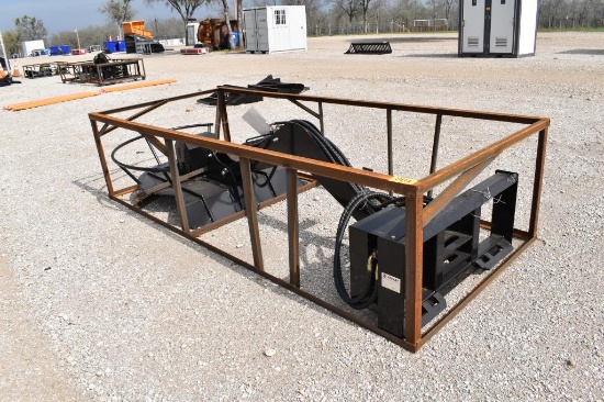 SKID STEER ADJUSTABLE SWING MOWER