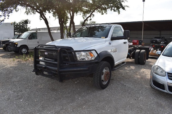 2018 DODGE 5500 CUMMINS DIESEL PICKUP (VIN # 3C7WRNBL0JG218623) (SHOWING APPX 134,969 MILES, UP TO T