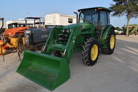 JD 5085E TRACTOR W/ JD H240 LOADER (VIN # 1LV5085ETEYP42330) (SHOWING APPX 2,906 HOURS, UP TO THE BU