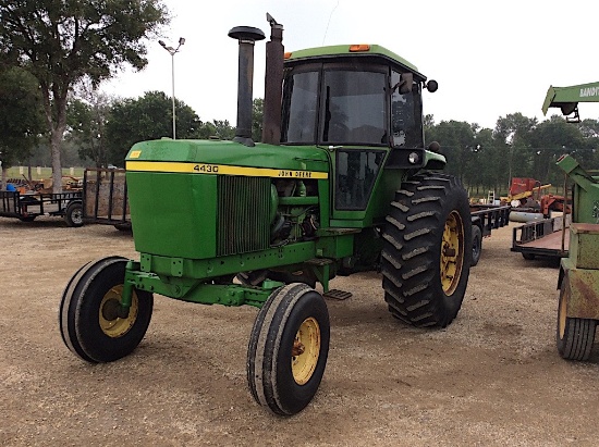 JD 4430 TRACTOR (SERIAL # 030002R) (SHOWING APPX 2,737 HOURS, UP TO THE BUYER TO DO THEIR DUE DILIGE