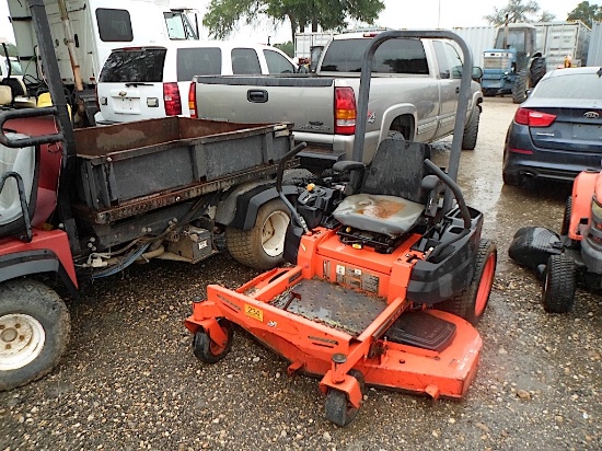 KUBOTA ZERO TURN MOWER (NOT RUNNING) (SERIAL # 12722) (SHOWING APPX 396 HOURS,  UP TO THE BUYER TO D
