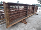 10 - 30' PIPE PANELS (1 - W/ GATE) 10 TOTAL