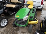 JD 140 RIDING MOWER (SERIAL # 1GXD140ETEE568799) (SHOWING APPX 244 HOURS, UP TO THE BUYER TO DO THEI